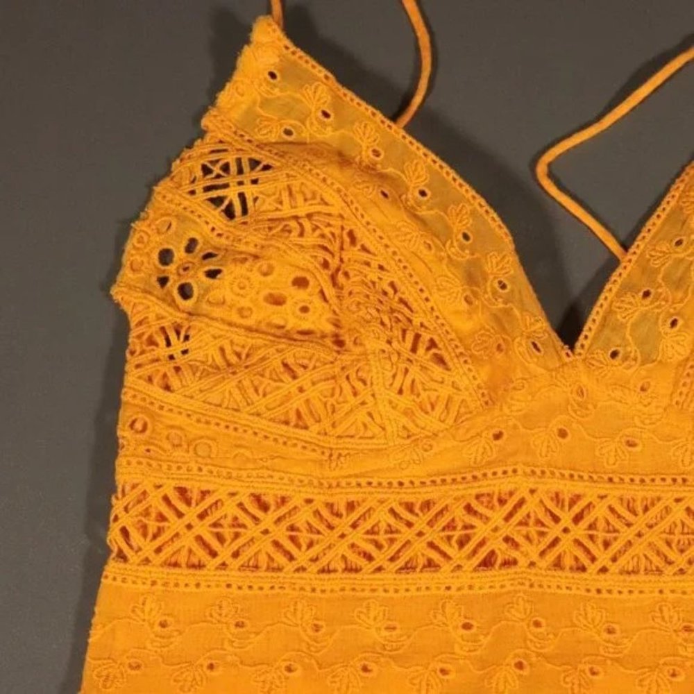 NWT Free People Carina Bralette in Mango - Picture 4 of 9